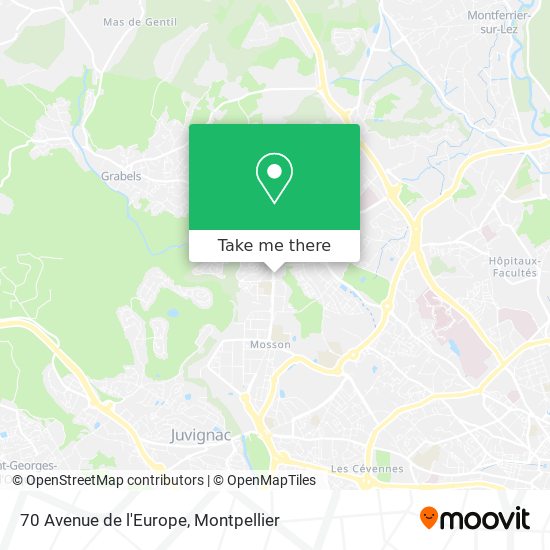 70 Avenue de l'Europe map