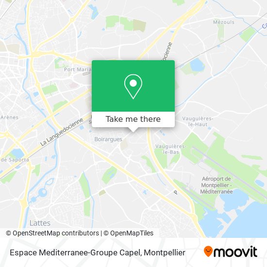 Espace Mediterranee-Groupe Capel map