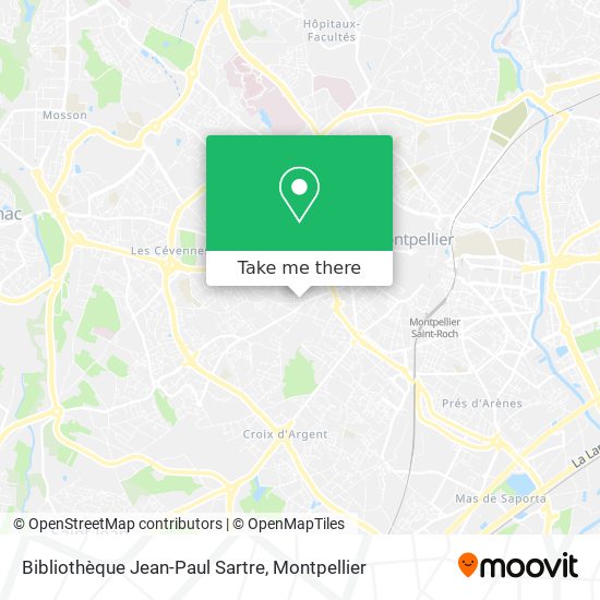 Bibliothèque Jean-Paul Sartre map
