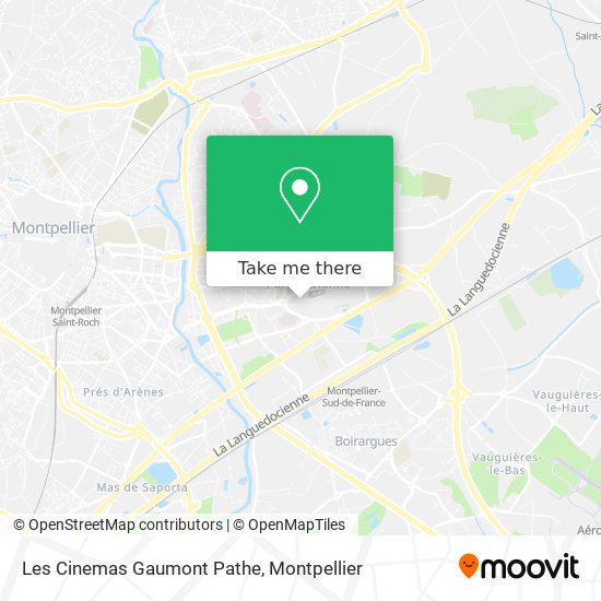 Les Cinemas Gaumont Pathe map