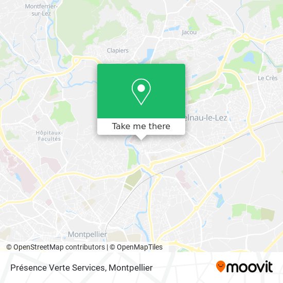 Présence Verte Services map