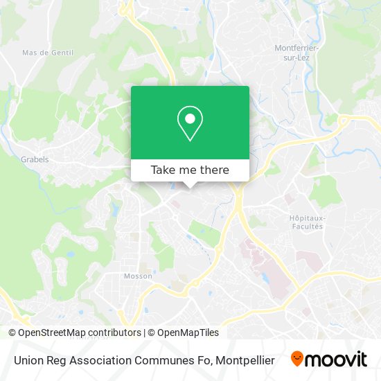 Union Reg Association Communes Fo map