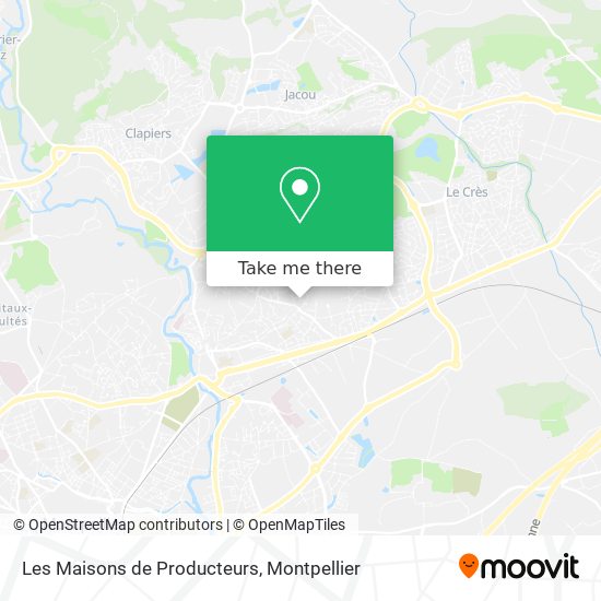 Les Maisons de Producteurs map