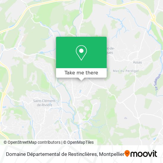 Domaine Départemental de Restinclières map