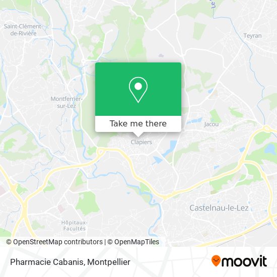 Pharmacie Cabanis map