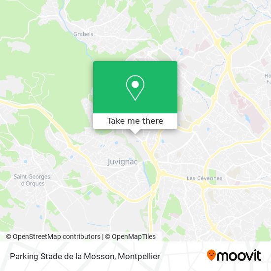 Parking Stade de la Mosson map