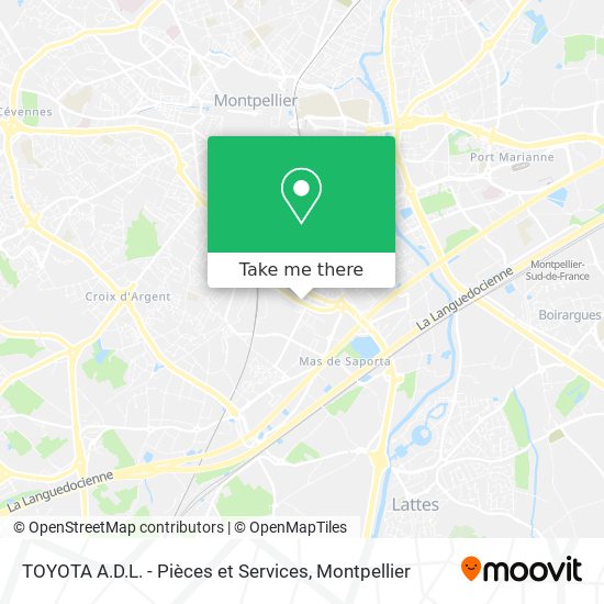 TOYOTA A.D.L. - Pièces et Services map