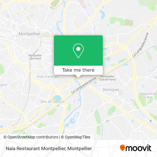 Naïa Restaurant Montpellier map