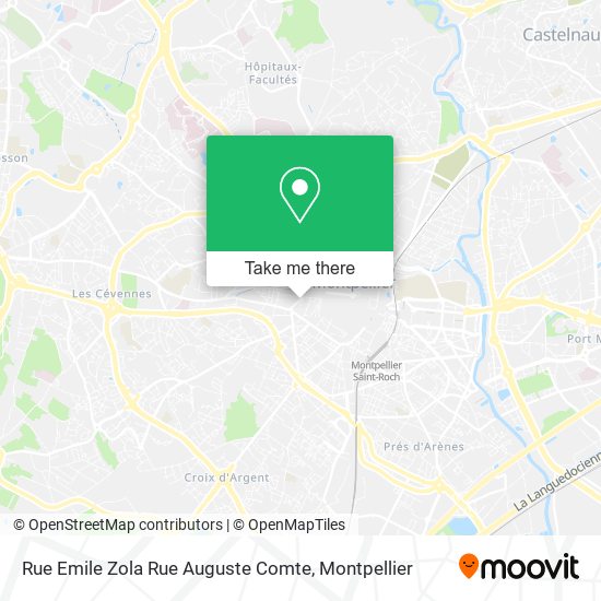 Rue Emile Zola Rue Auguste Comte map