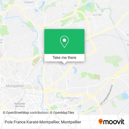 Mapa Pole France Karaté-Montpellier