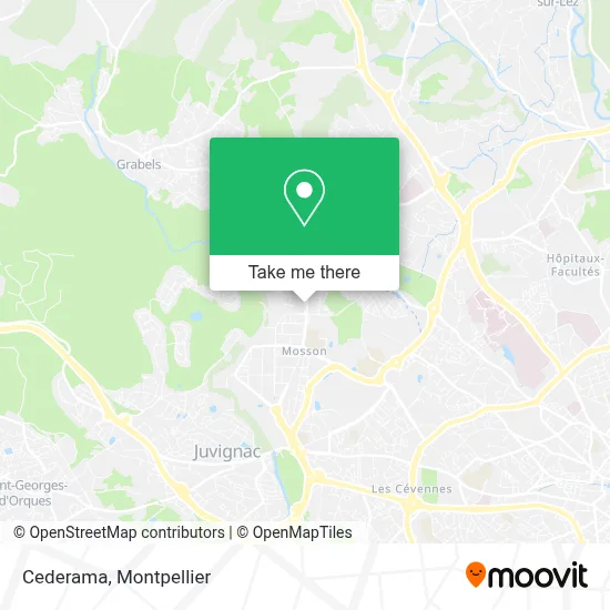 Cederama map