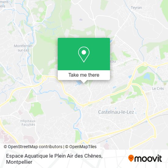 Espace Aquatique le Plein Air des Chênes map