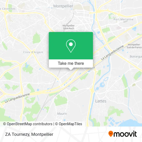 ZA Tournezy map