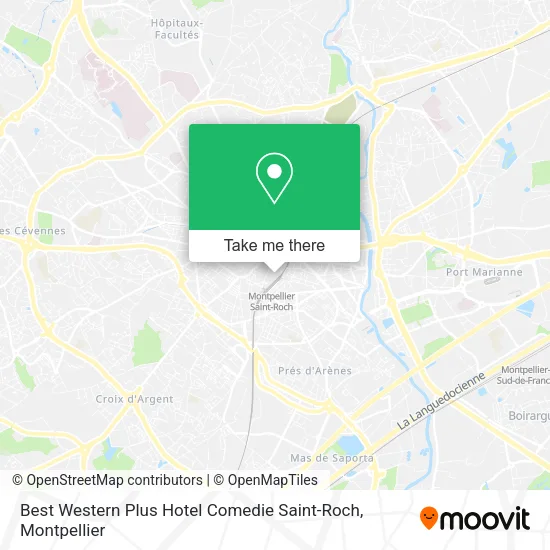 Best Western Plus Hotel Comedie Saint-Roch map