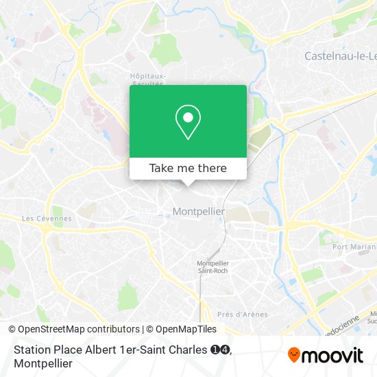 Station Place Albert 1er-Saint Charles ➊➍ map