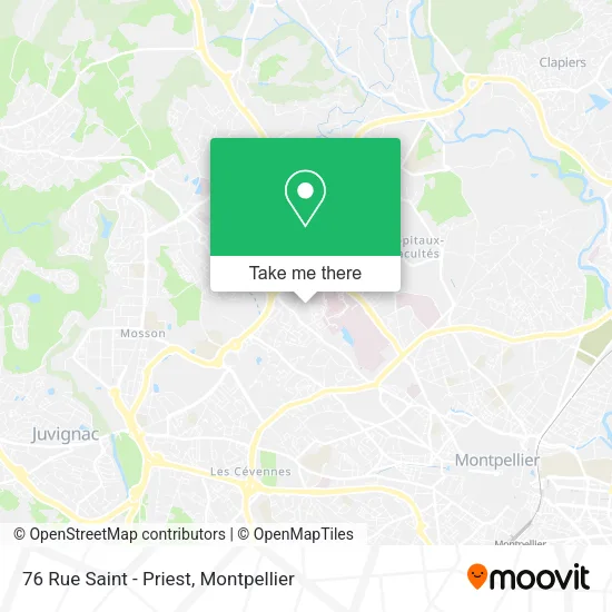 76 Rue Saint - Priest map