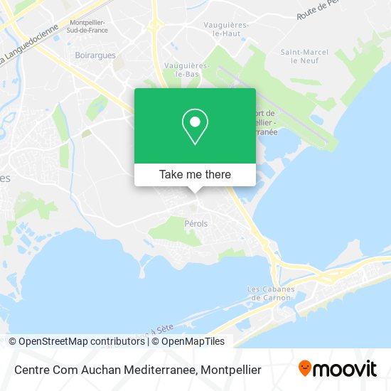 Centre Com Auchan Mediterranee map