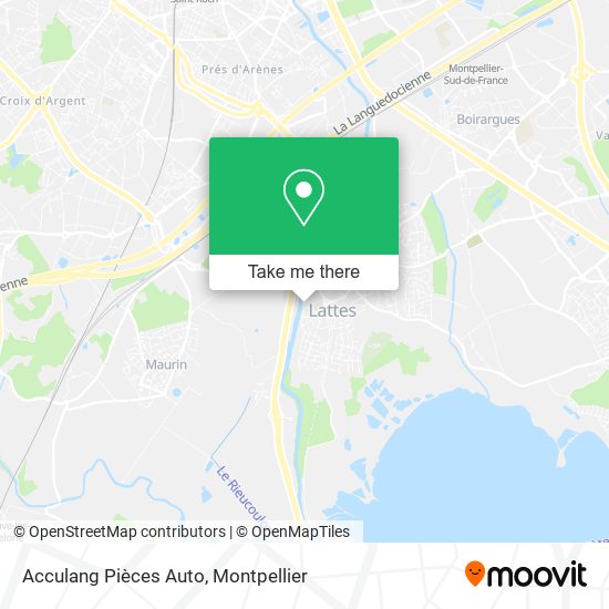 Acculang Pièces Auto map