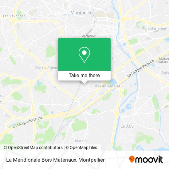 La Méridionale Bois Matériaux map