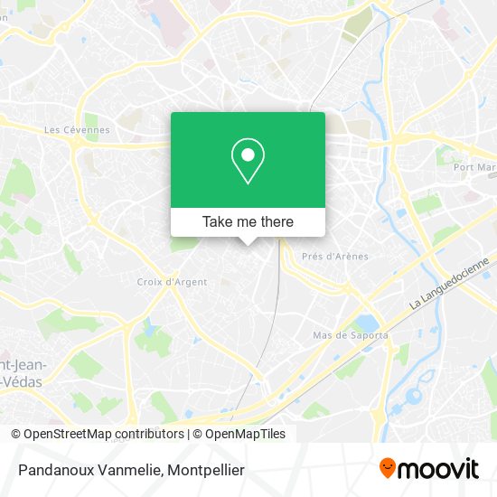 Pandanoux Vanmelie map