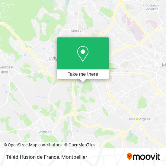 Télédiffusion de France map