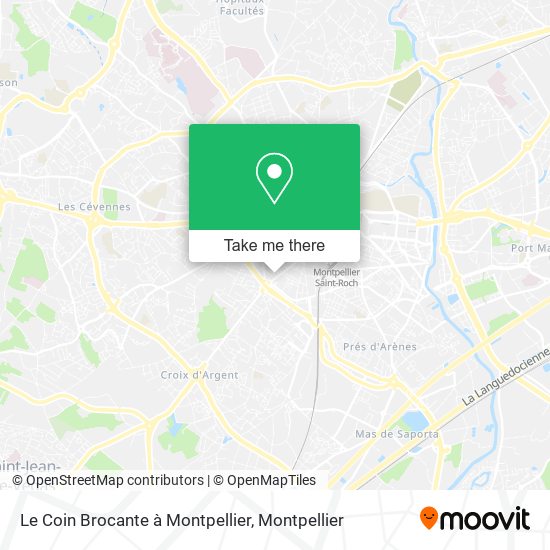 Le Coin Brocante à Montpellier map