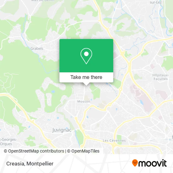 Creasia map
