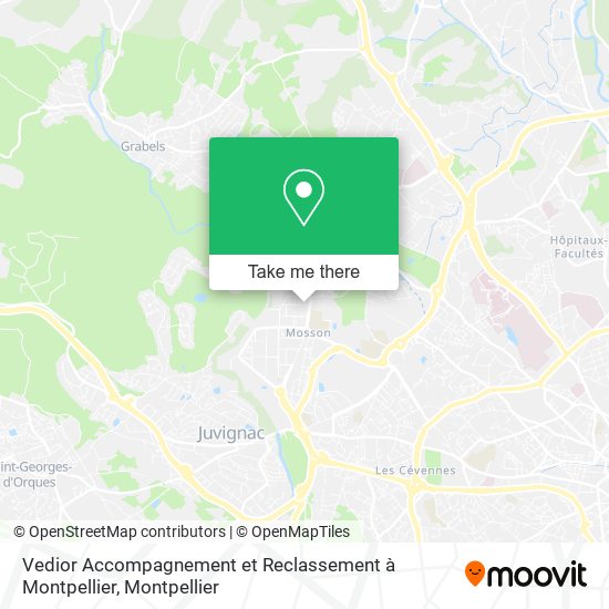 Vedior Accompagnement et Reclassement à Montpellier map