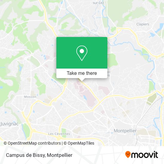 Mapa Campus de Bissy