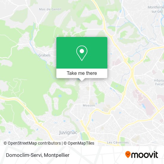 Domoclim-Servi map