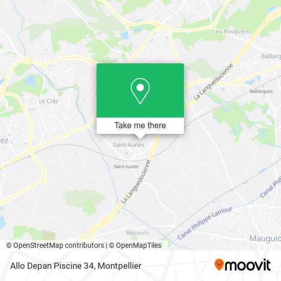 Allo Depan Piscine 34 map