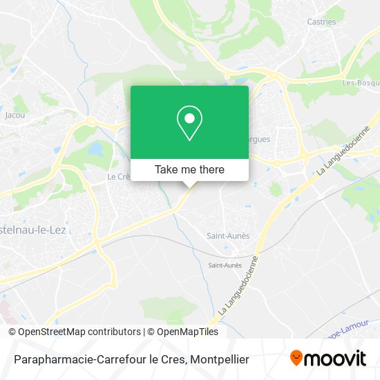 Parapharmacie-Carrefour le Cres map