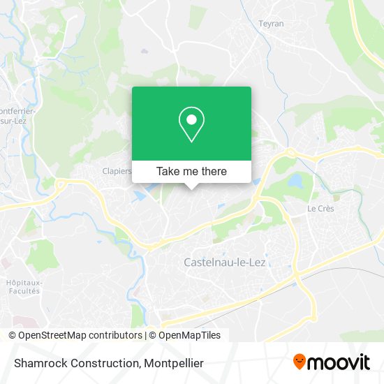 Shamrock Construction map