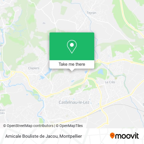 Amicale Bouliste de Jacou map