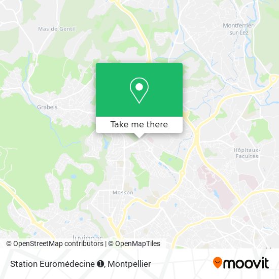 Station Euromédecine ➊ map