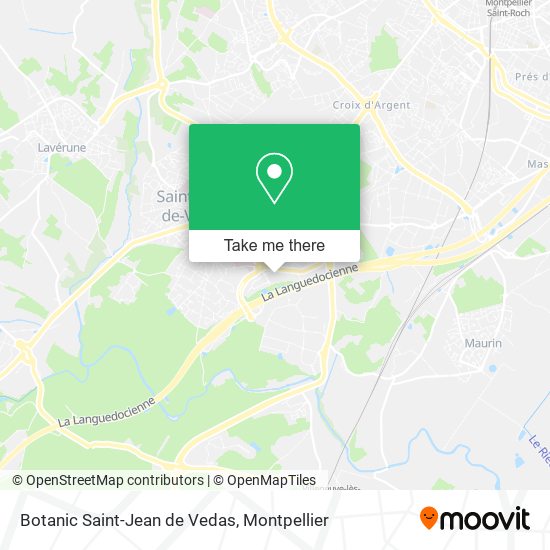 Botanic Saint-Jean de Vedas map