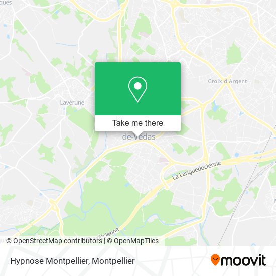 Hypnose Montpellier map