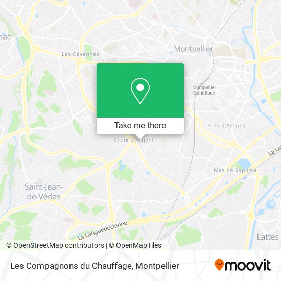 Mapa Les Compagnons du Chauffage