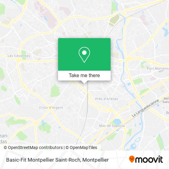 Basic-Fit Montpellier Saint-Roch map