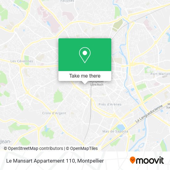 Mapa Le Mansart Appartement 110