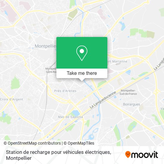 Station de recharge pour véhicules électriques map