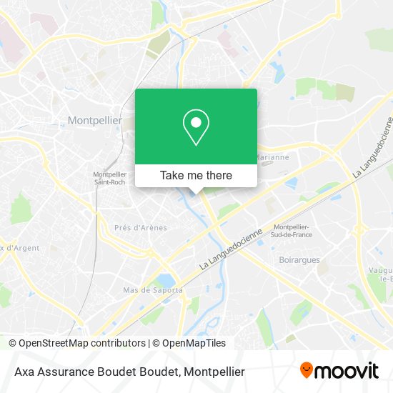 Axa Assurance Boudet Boudet map