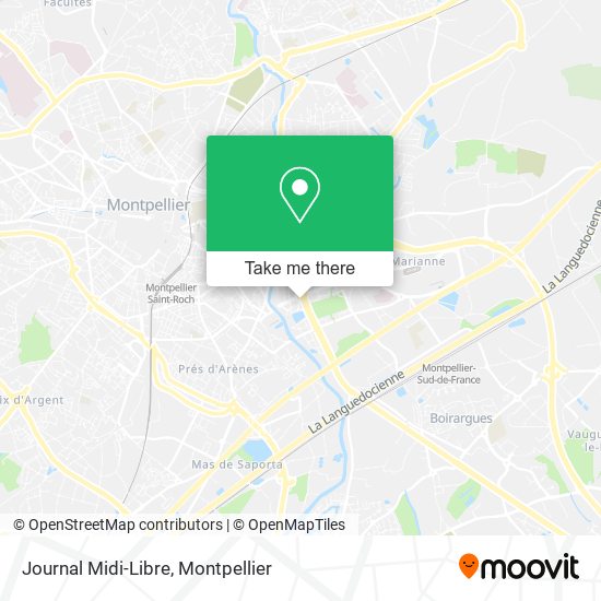 Mapa Journal Midi-Libre