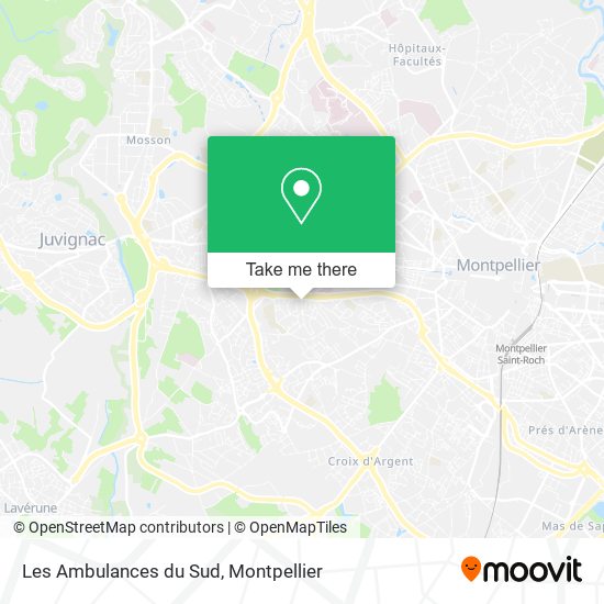 Les Ambulances du Sud map