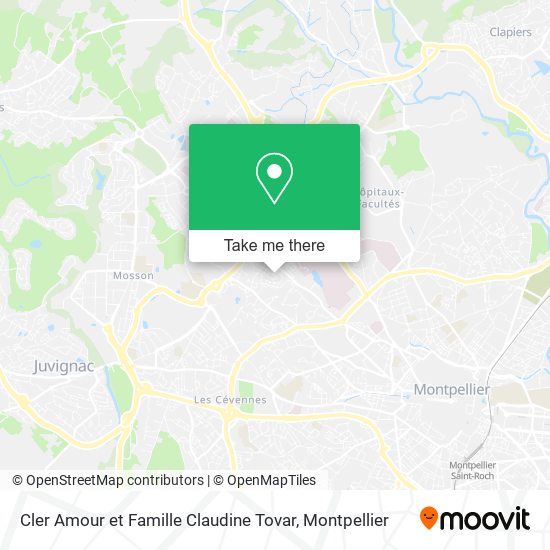 Cler Amour et Famille Claudine Tovar map
