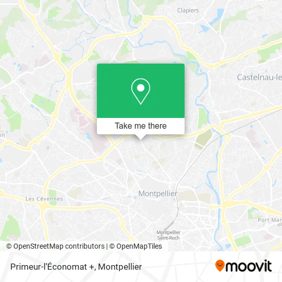Primeur-l'Économat + map