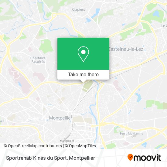 Mapa Sportrehab Kinés du Sport