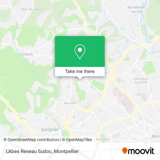 L'Abes Reseau Sudoc map