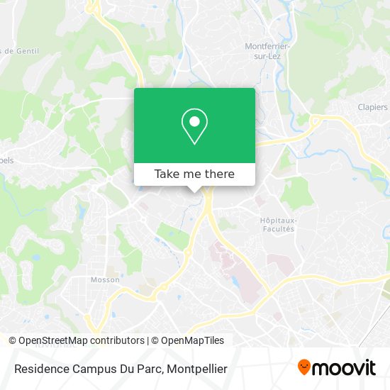 Residence Campus Du Parc map