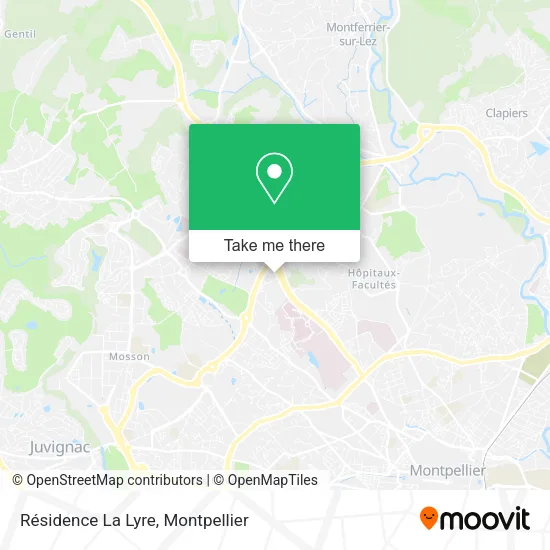 Résidence La Lyre map